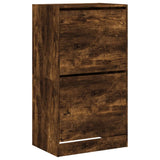 VidaXL shoe cabinet with 2 folding drawers 60x42x108 cm smoked oak colored