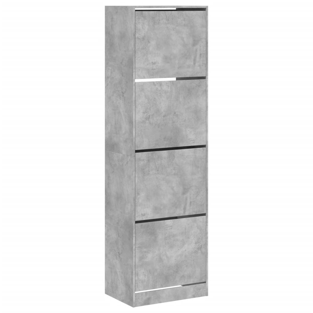 VidaXL shoe cabinet with 4 folding drawers 60x42x204 cm concrete price