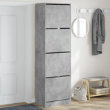 Armoire à chaussures Vidaxl avec 4 tiroirs pliants 60x42x204 cm Prix en béton