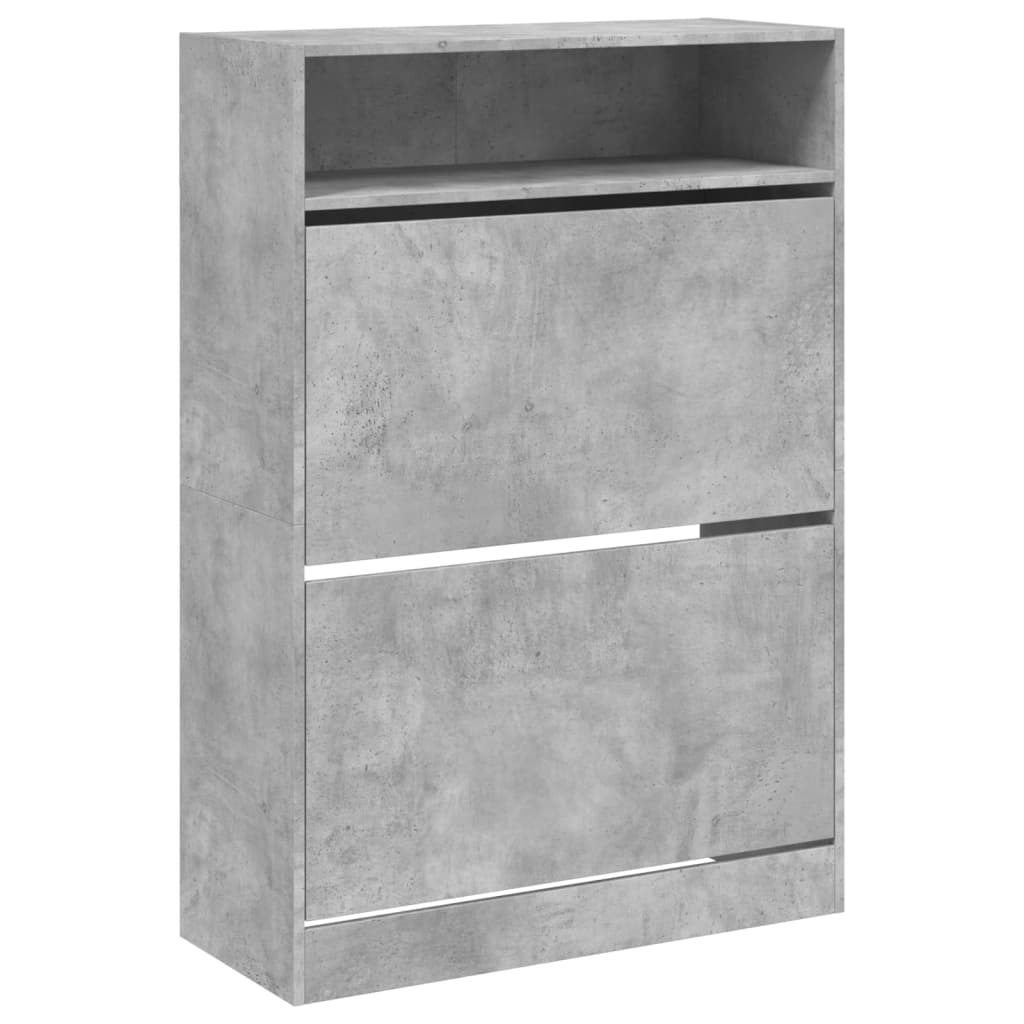 VidaXL shoe cabinet with 2 folding drawers 80x34x116 cm concrete price