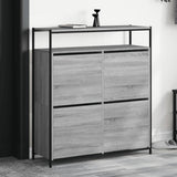 Szafka buta vidaxl z 4 składanymi szufladami 100x34x112 Cm Grey Sonoma Oak