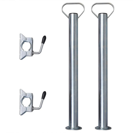 Vidaxl neuswiel met 2 staanders en 2 spanklemmen 60 mm