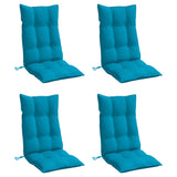 Coussins de chaise vidaxl 4 st haut de dos oxford tissu bleu clair