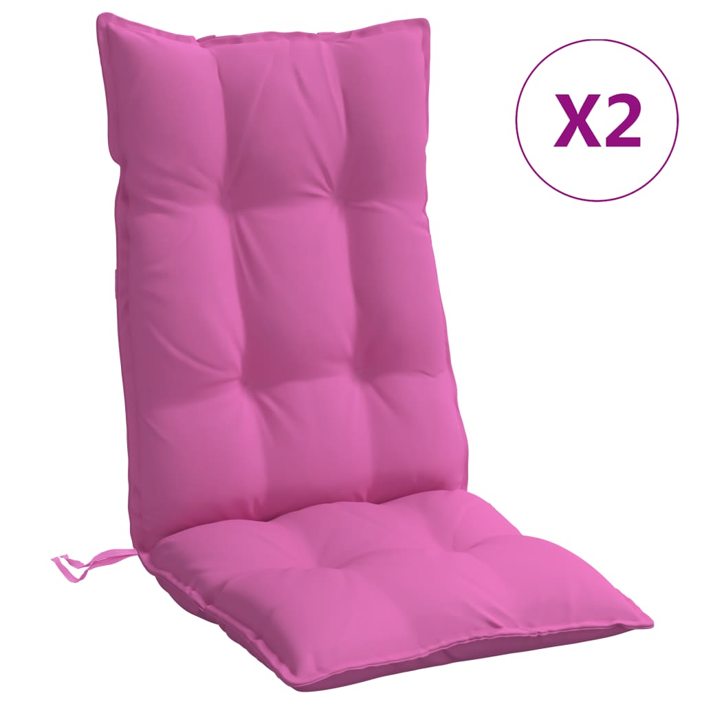 Vidaxl Cushions de silla Vidaxl de 2 st Back Oxford Fabric Pink