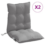 Cuscini da sedia Vidaxl 2 pezzi Bassero Back Oxford Fabric Grey