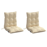 Vidaxl Chair cushions 2 pcs low back Oxford fabric beige