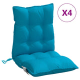 Coussins de chaise vidaxl 4 st bas dos oxford tissu bleu clair