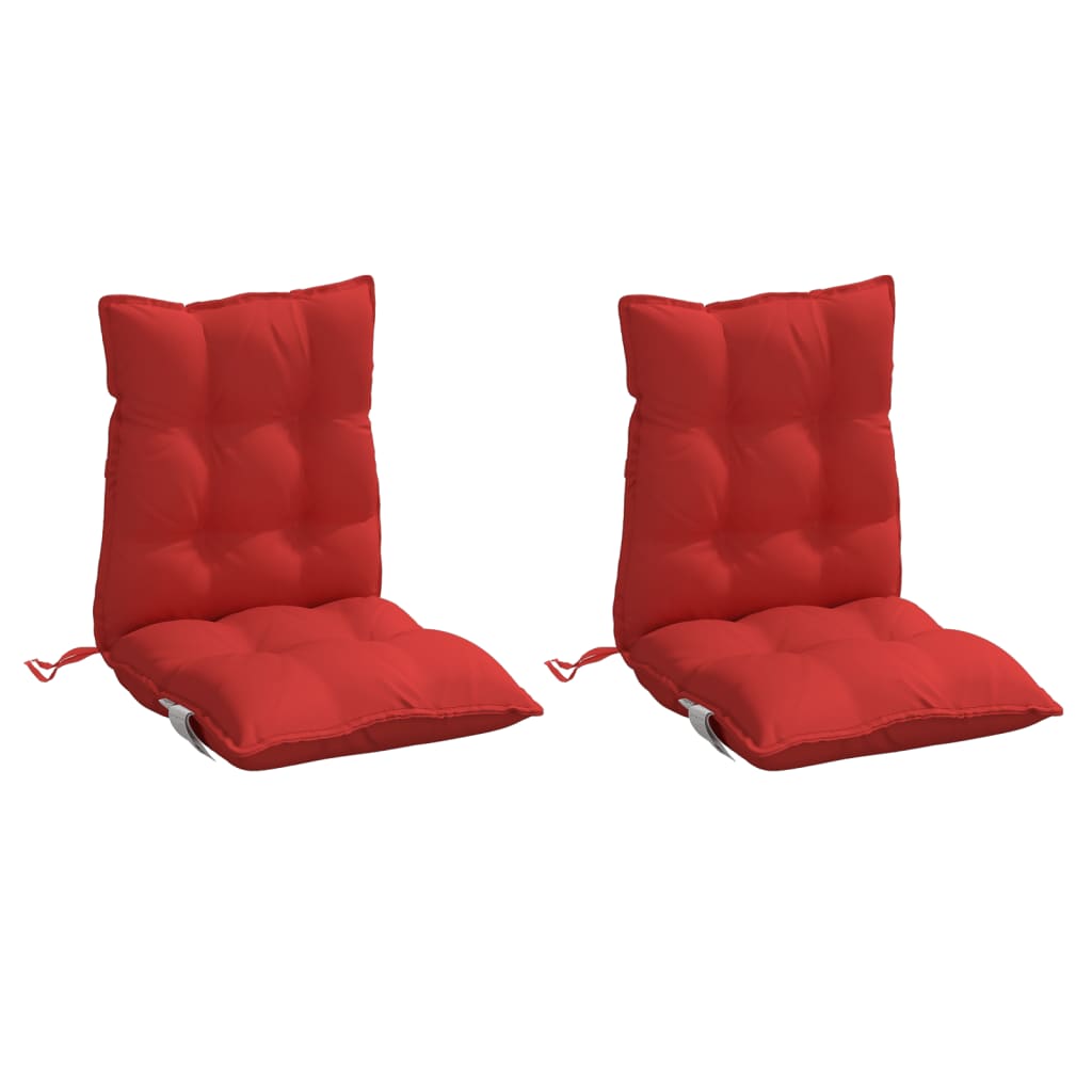 Cojines de silla Vidaxl 2 pcs tela de oxford rojo