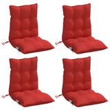 Vidaxl Chair cushions 4 pcs low back Oxford fabric red