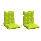 Cojines de silla Vidaxl 2 pcs tela de oxford de espalda verde brillante verde brillante