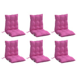 Vidaxl Chair cushions 6 pcs low back Oxford fabric pink