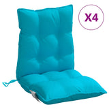 Coussins de chaise vidaxl 2 st bas dos oxford tissu turquoise