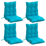 Vidaxl Chair cushions 2 st low back oxford fabric turquoise