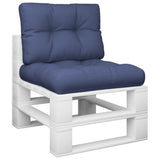 Vidaxl Pallet Cushion Set 60x40x12 cm tyg Marine Blue