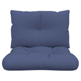 Vidaxl palletkussenset 60x38x13 cm stof marineblauw