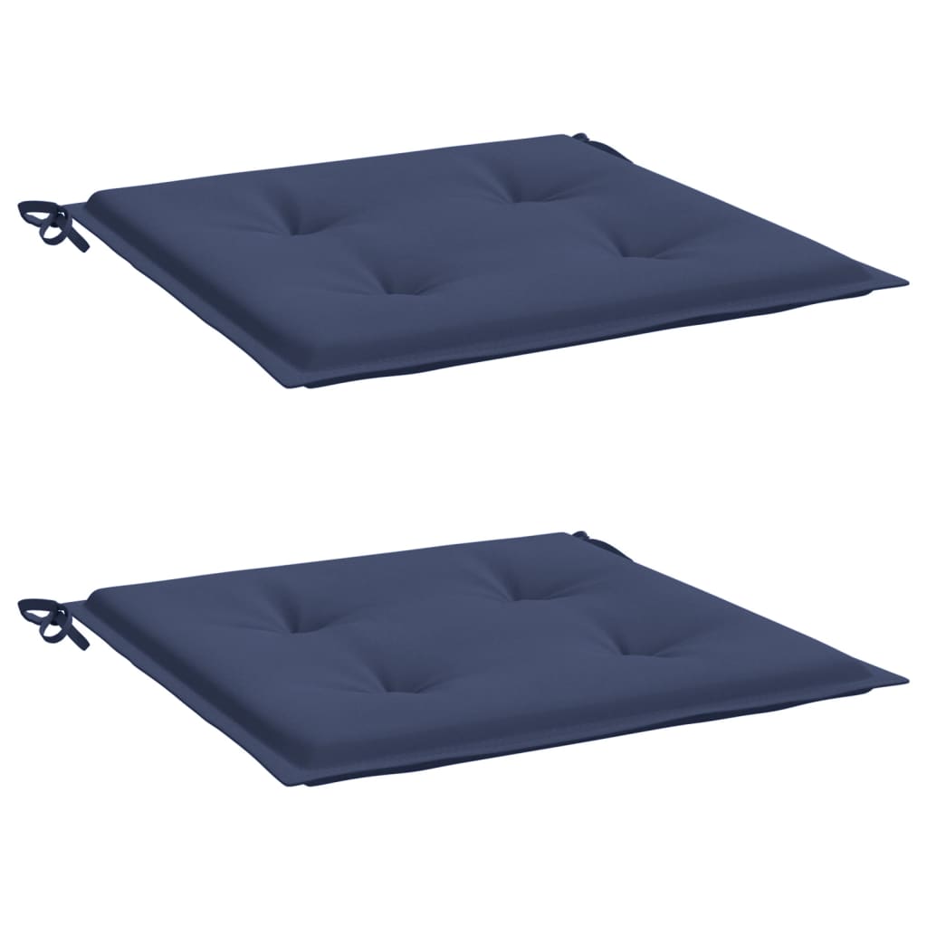 Vidaxl Palletpuder 2 stk 40x40x3 cm Oxford Stof Marine Blue