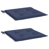 Vidaxl Palletpuder 2 stk 40x40x3 cm Oxford Stof Marine Blue