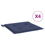 Cuscini da pallet Vidaxl 4 pezzi 40x40x3 cm tessuto oxford blu marino