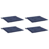 Vidaxl palletkussens 4 st 40x40x4 cm oxford stof marineblauw