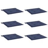 Vidaxl palletkussens 6 st 40x40x4 cm oxford stof marineblauw