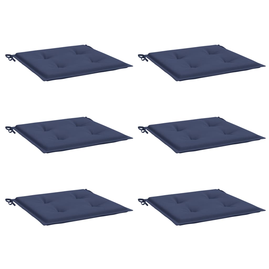 BIDAXL PALLET CUDIONS 6 st 40x40x3 cm Oxford Fabric Marine Blue