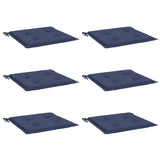 BIDAXL PALLET CUDIONS 6 ST 50X50X3 CM Oxford Fabric Marine Blue