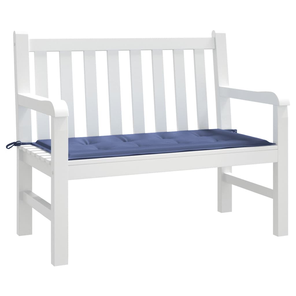 Vidaxl jardin banc coussin 100x50x3 cm oxford tissu marin bleu