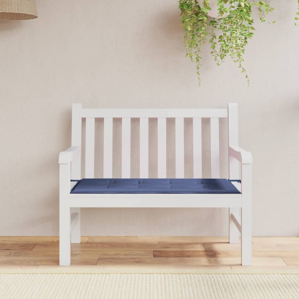 VIDAXL Garden Bench blazina 100x50x3 cm Oxford tkanina morska modra