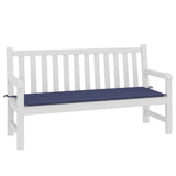 Vidaxl Garden Bench Pushion 150x50x3 cm Oxford Fabric Marine Blue