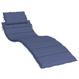 Vidaxl Lounger Cushion Oxford Fabric Marine Blue