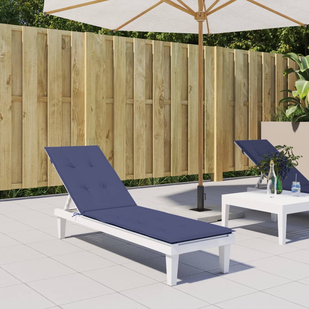 Vidaxl Patio Stol Pushion Oxford Stof Marine Blue