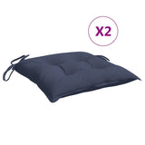 Vidaxl Stolkuddar 2 st 40x40x7 cm Oxford Fabric Marine Blue