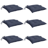 Cojines de silla Vidaxl 6 PCS 40x40x7 CM Oxford Fabric Marine Blue