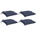 Coussins de chaise vidaxl 4 ST 50x50x7 cm Oxford tissu marin bleu