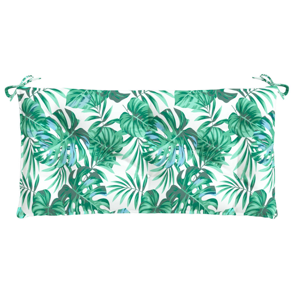 Vidaxl Garden Banc Cushion 100x50x7 cm Oxford Fabric Leaf motif