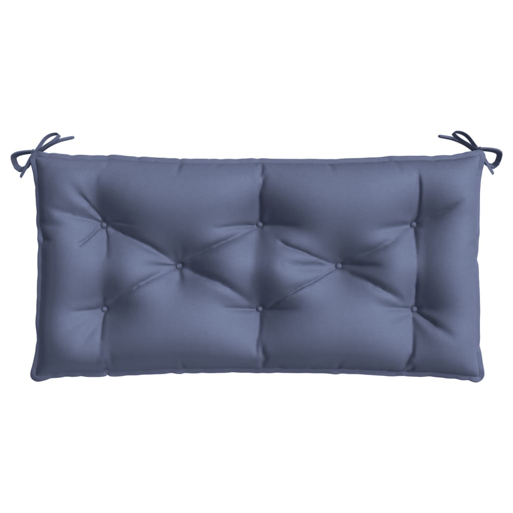 Vidaxl Garden Banch Cushion 100x50x7 cm tessuto oxford blu marino