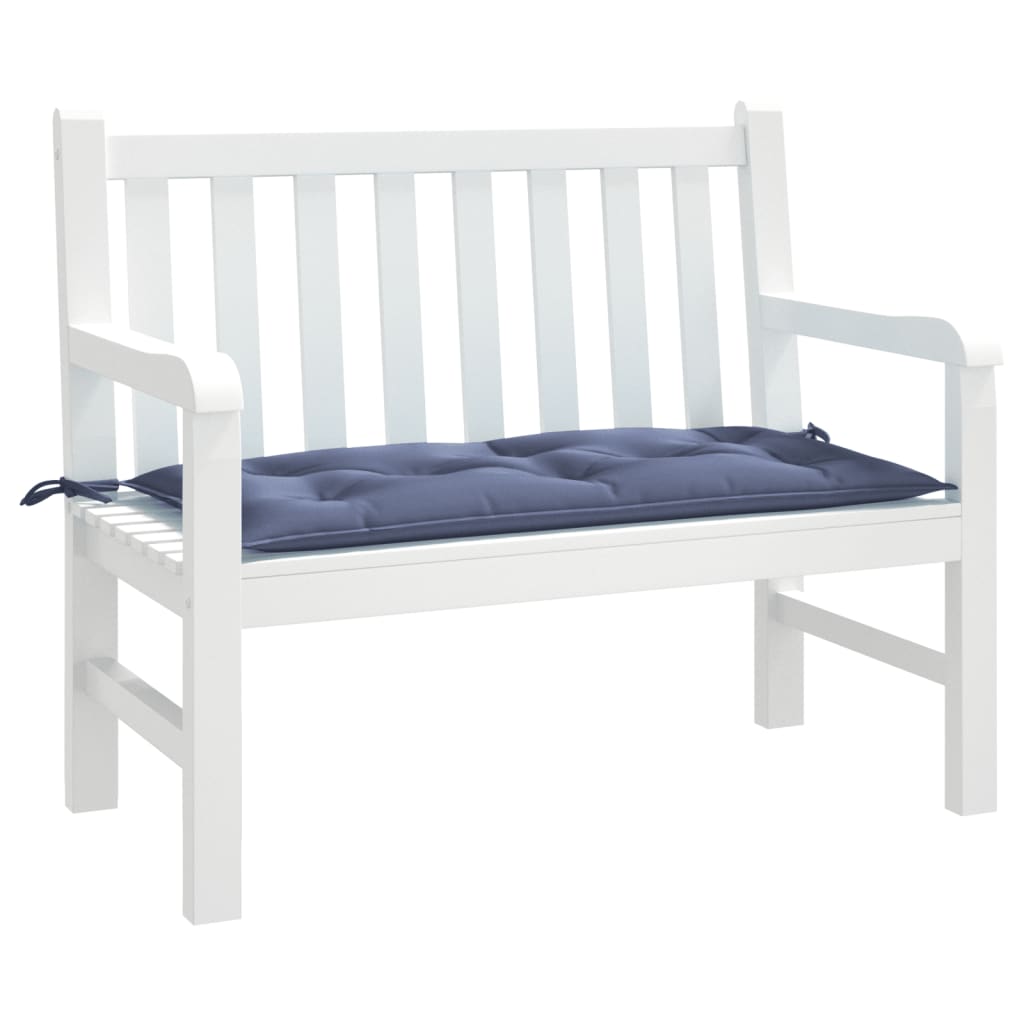 VIDAXL Garden Bench Blaža 100x50x7 cm Oxford tkanina morska modra