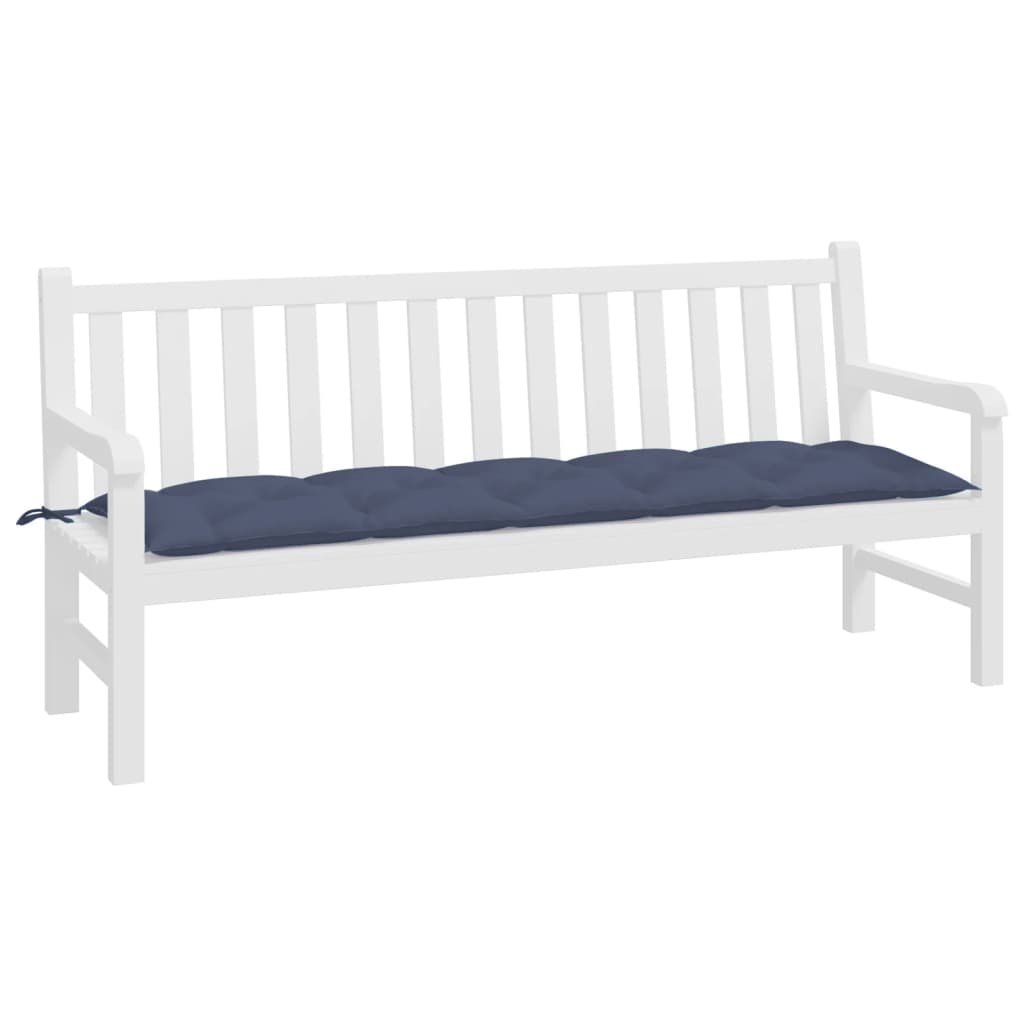 VIDAXL Garden Bench Blaža 180x50x7 cm Oxford tkanina morska modra