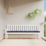 Vidaxl jardin banc coussin 200x50x7 cm oxford tissu marin bleu