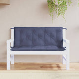 VIDAXL Garden Bench blazine 2 PCS 120x50x7 cm Oxford tkanina morska modra