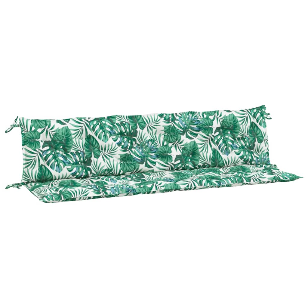 Vidaxl Garden Banc Cushions 2 PCS Leaf Modèle 200x50x7 cm Oxford tissu