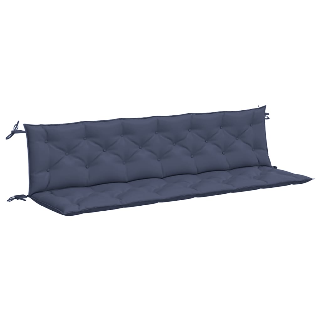 Vidaxl Garden Bench CUDIONS 2 ST 200x50x7 CM Oxford Fabric Marine Blue