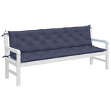 Vidaxl Garden Bench Cushions 2 ST 200x50x7 CM Oxford Fabric Blue azul