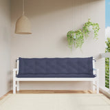 Vidaxl Garden Banc Cushions 2 St 200x50x7 cm Oxford tissu marin bleu