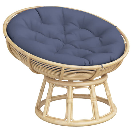 Vidaxl zitkussen rond ø 100x11 cm oxford stof marineblauw