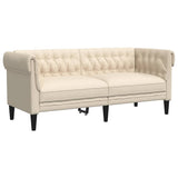 Vidaxl tweezitsbank chesterfield-stijl linnen
