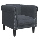 Vidaxl fauteuil fluweel donkergrijs