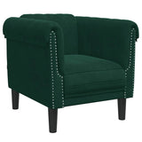 Vidaxl fauteuil fluweel donkergroen