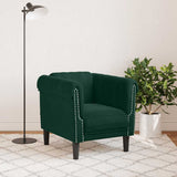 Vidaxl fauteuil fluweel donkergroen