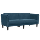 Vidaxl 2-zitsbank fluweel blauw
